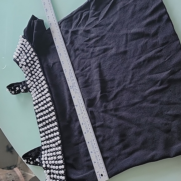 AD originals. off the shoulder pearl trimmed top. - Picture 4 of 8